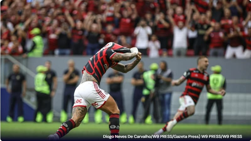 Gabigol marca no fim e Flamengo vira contra Criciúma no Brasileirão